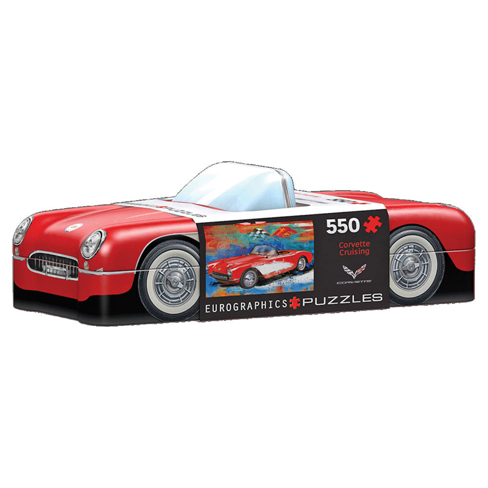 Corvette Cruising 550-Piece Puzzle in Collectible Tin